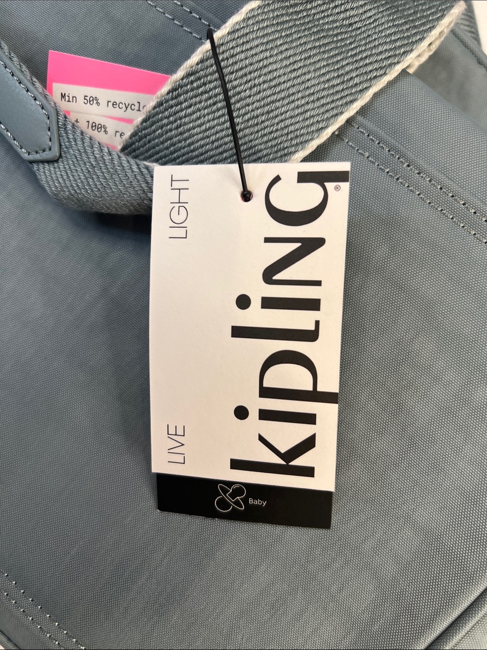 Kipling Slate Blue Convertible Crossbody Duffle - Picture 7 of 8